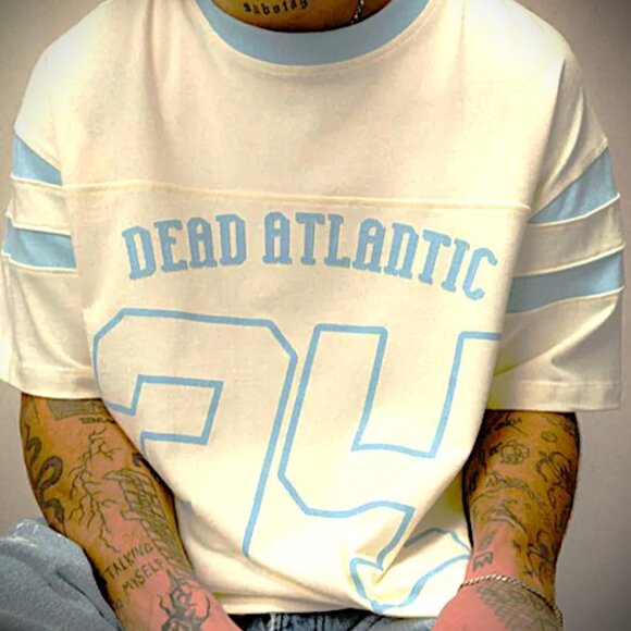 Dead Atlantic Football Shirt White/Blue size Large NEW - Picture 3 of 4